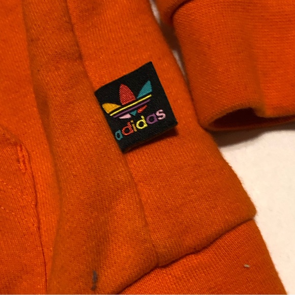 Adidas x Pharrell Williams Humanrace Yourh Orange Hoodie Breathe Thoughts - Picture 5 of 10